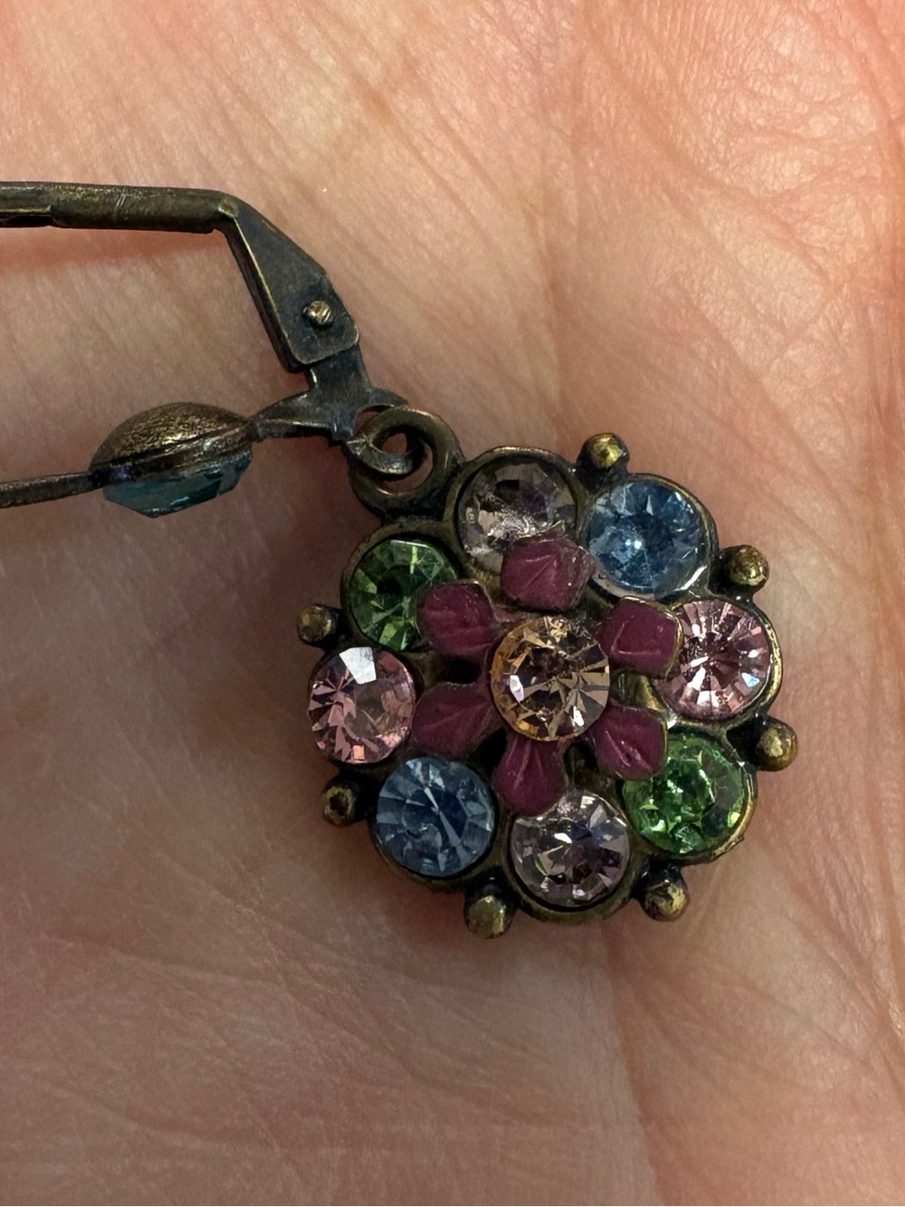 Michal Golan Multicolor Floral Drop Earrings - Vintage-Inspired Women’s Jewelry